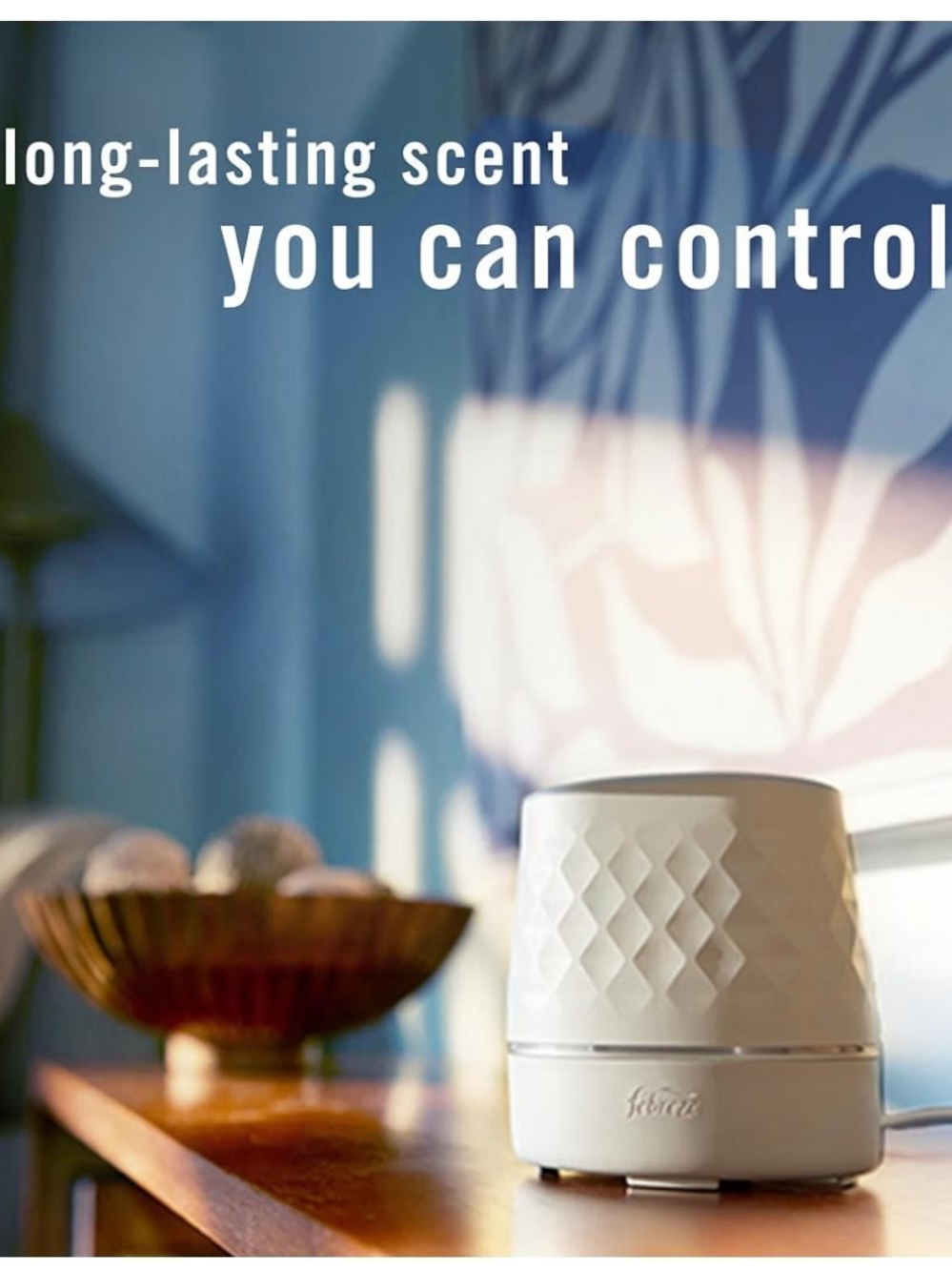 Febreze Plug Scent Booster Oil Warmer with Calm Lavender & Vanilla Bean Refills - Picture 3 of 5